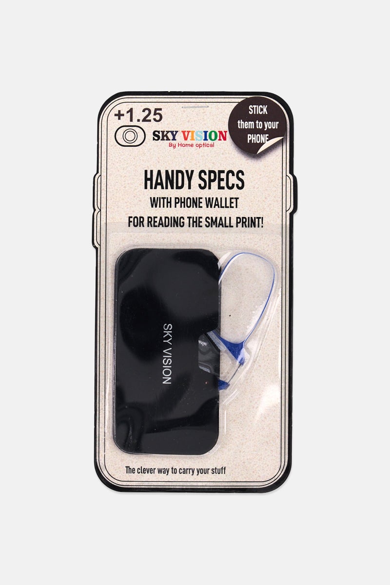SKY VISION Men 4205004 Handy Rectangular Reading Glasses With Phone Wallet, Blue - Image 1